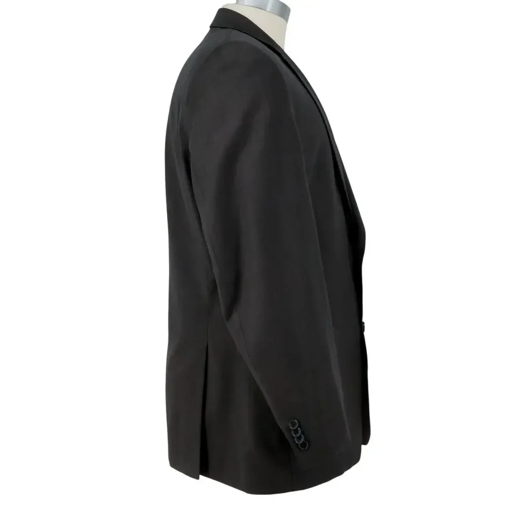 Michael Kors Sport Coat Mens 44R Dark Gray Wool Lined Blazer Jacket Preppy